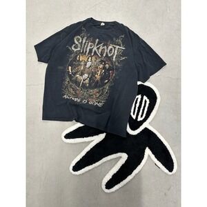 Slipknot All Hope Is Gone World Tour 2009 T Shirt Black Anvil Men's Size Large